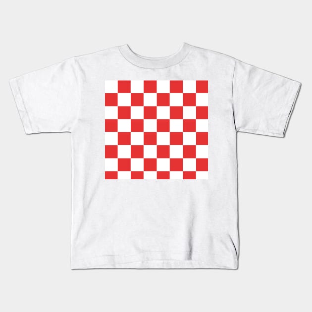 Nottingham Forest Checks Kids T-Shirt by Confusion101